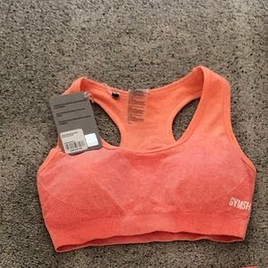 Peach Coral Ombré Gymshark Sports Bra size small